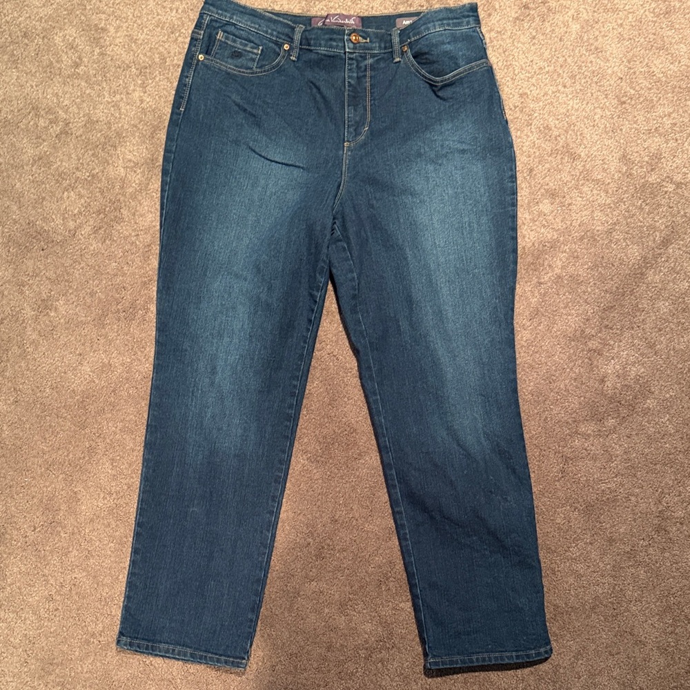 Gloria Vanderbilt Dark Blue Straight Leg Jeans